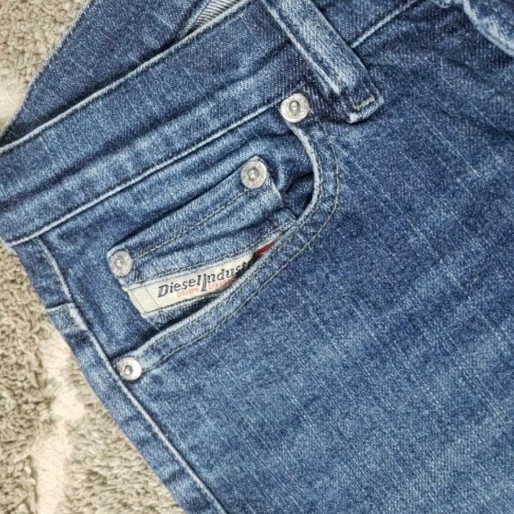 Vintage Diesel Daze Button Fly Flare Jeans 27 - Picture 8 of 8
